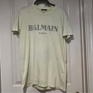 Balmain Fluorescent Green  Short Sleeve Tee